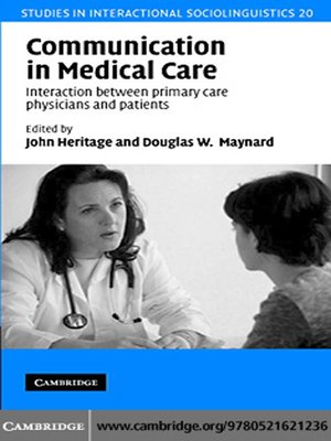 cover image of Communication in Medical Care